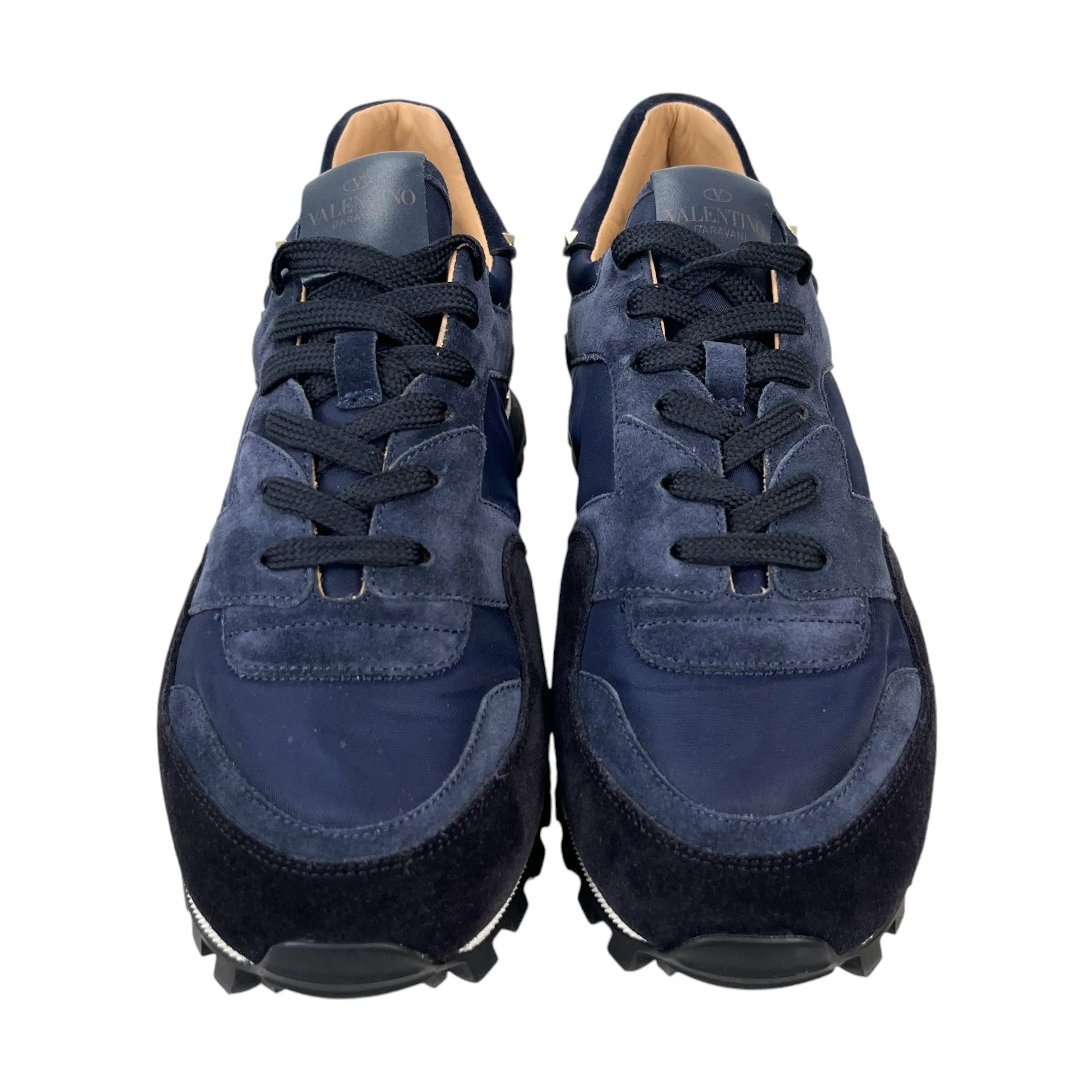 Men's Rockstud Low Trainers Navy Size EU 41 / UK 7