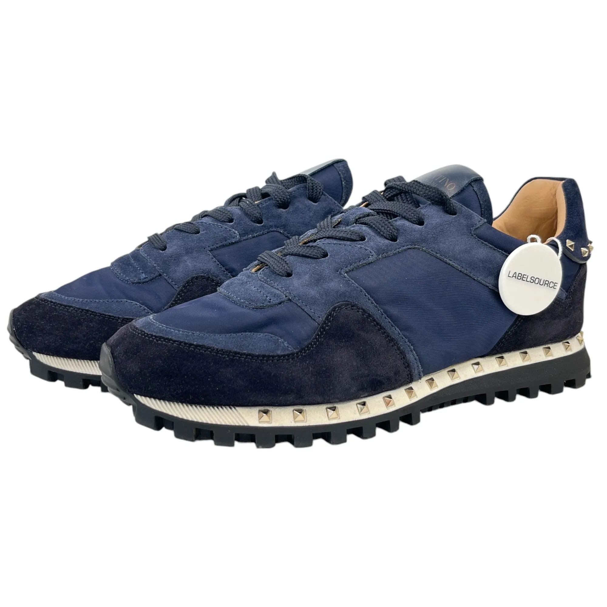 Men's Rockstud Low Trainers Navy Size EU 41 / UK 7