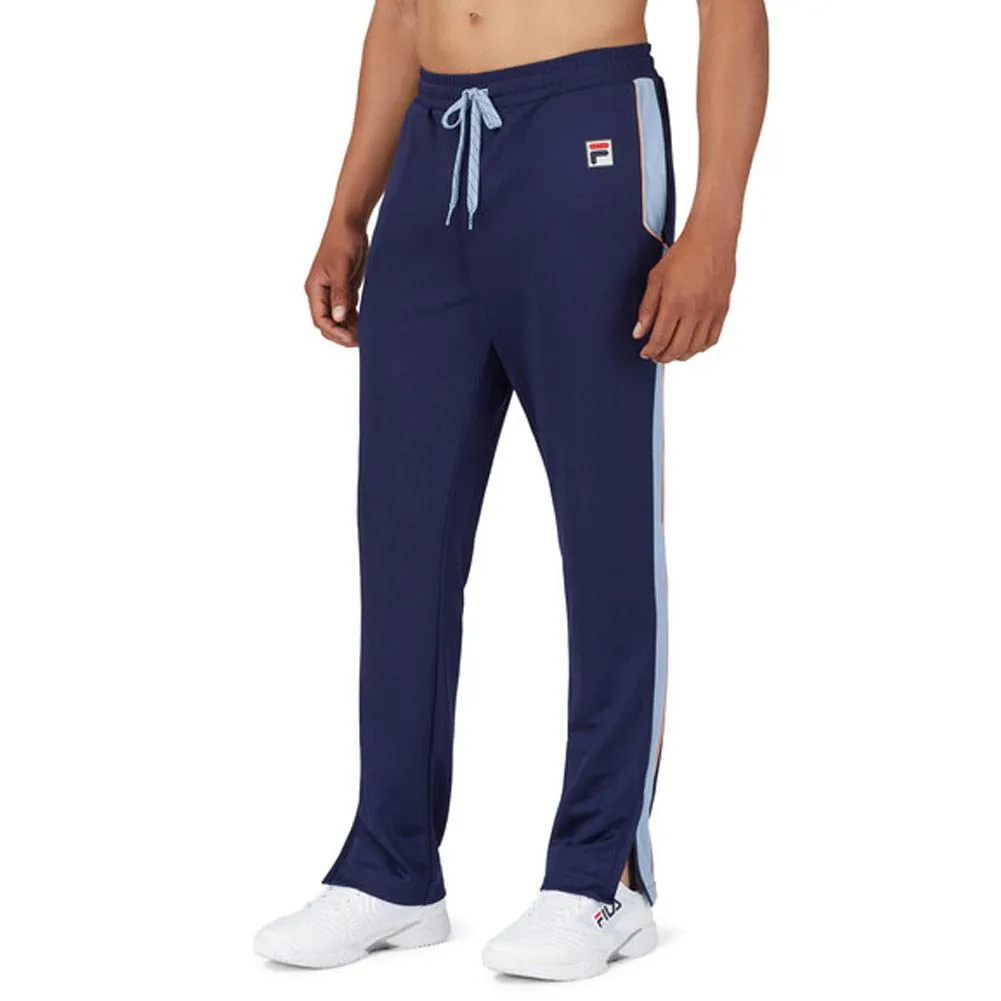 Men`s Solar Power Tennis Track Pant Fila Navy and Blue Chill