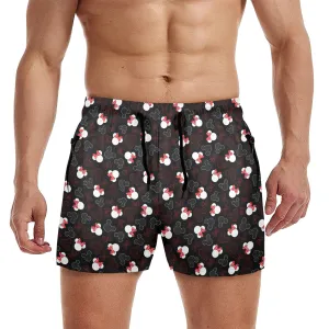 Mickey And Minnie Dots Men's Quick Dry Athletic Shorts