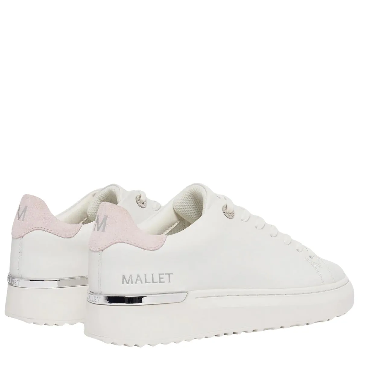 Miss Mallet White & Pink Tab GRFTR Lite Trainers