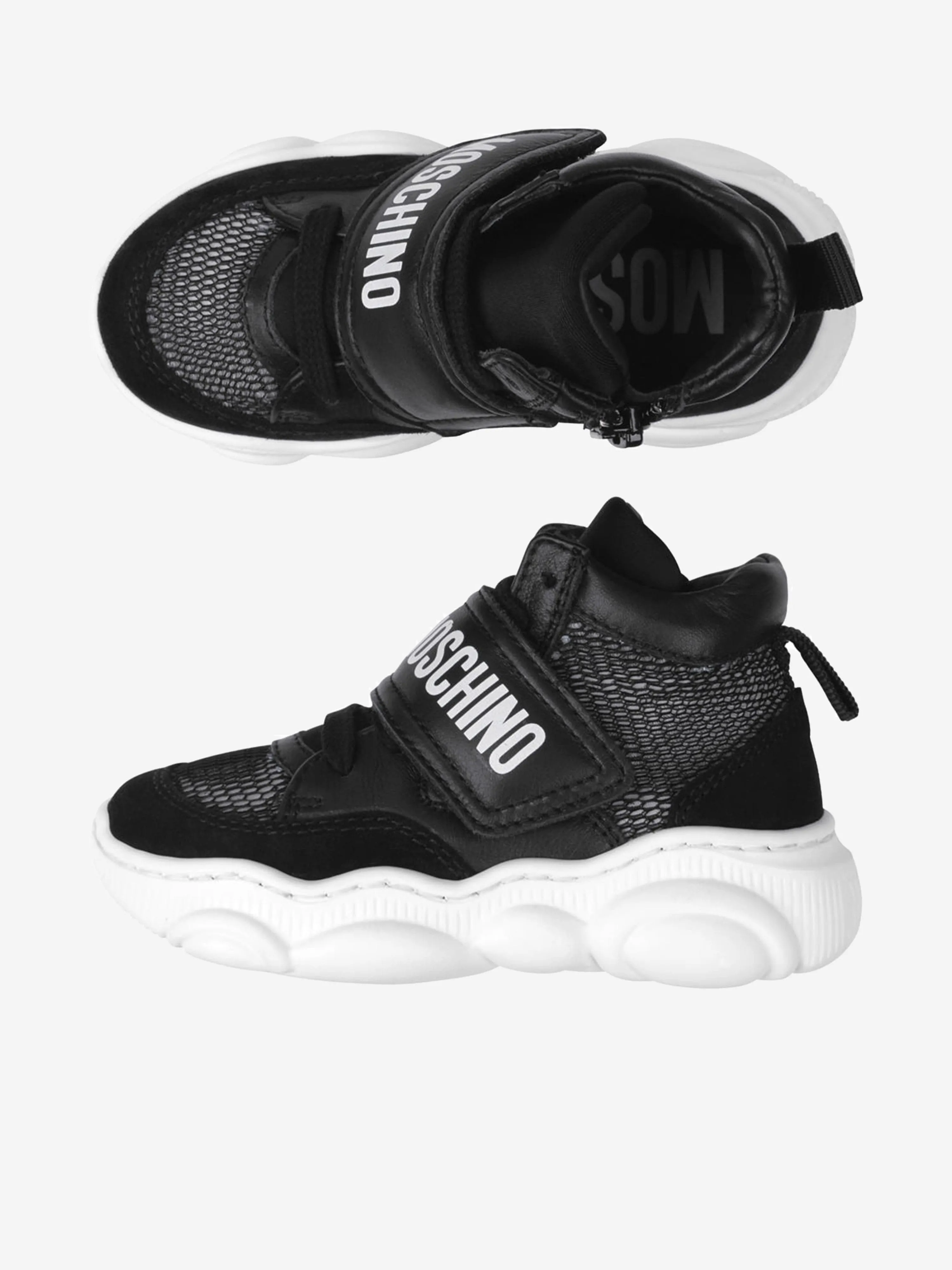 Moschino Kids Trainers - Leather & Mesh Trainers