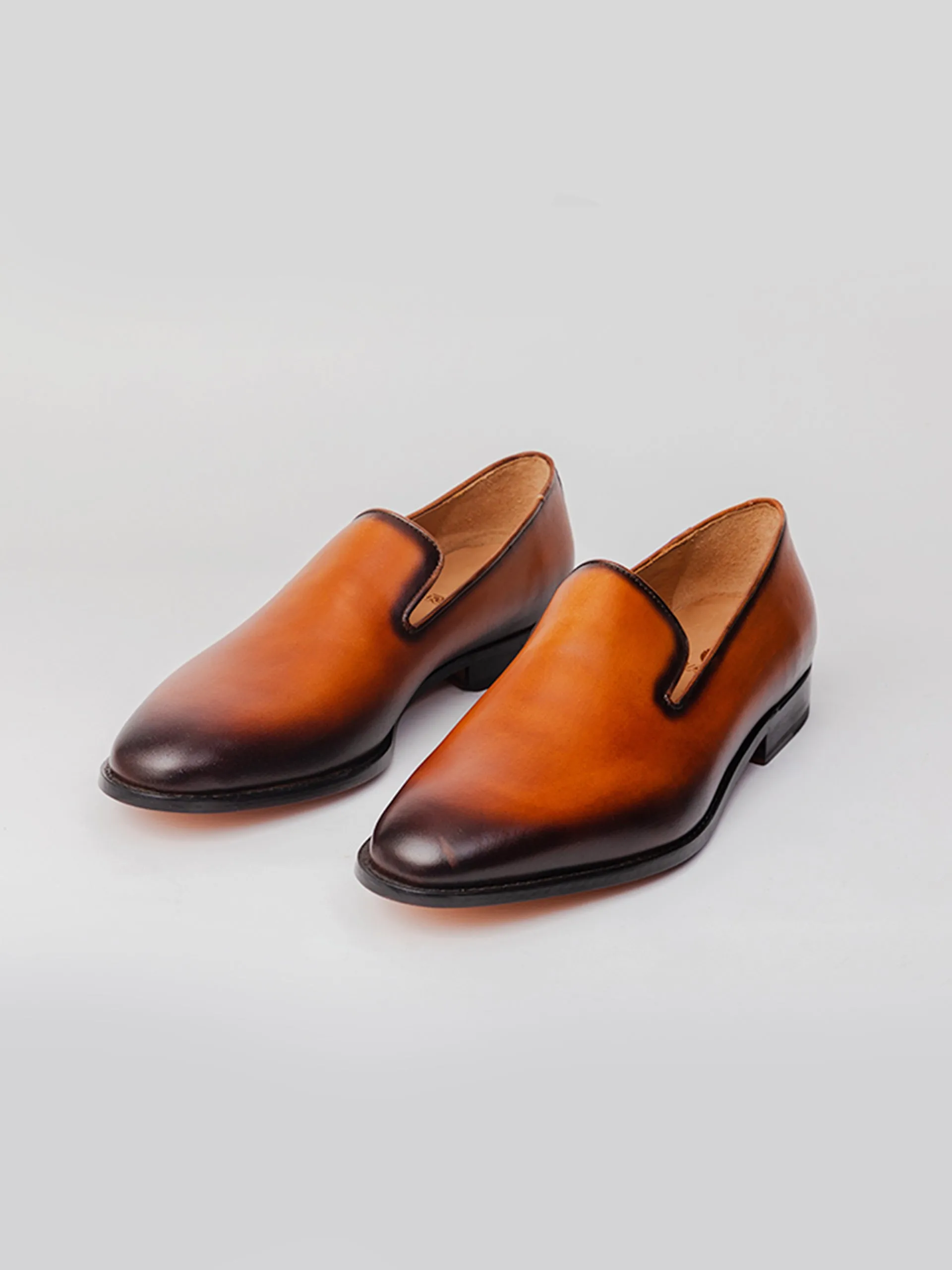 Murano Loafer - Orange-Tan Patina