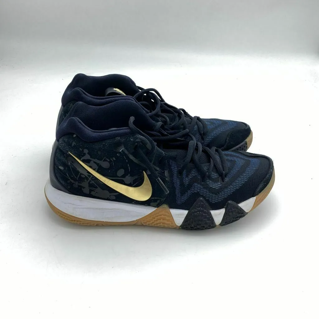 Nike Kyrie 4 Mens Size10 Pitch Blue Metallic Gold Basketball Sneaker943806-403