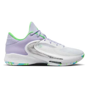 Nike Men's Zoom Freak 4 Shoes - White / Black / Stadium Green / Oxygen Purple