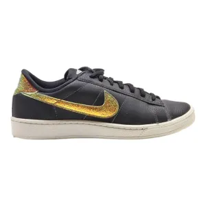 NIKE Tennis Classic Sneaker Trainers Black Leather Womens UK 5.5