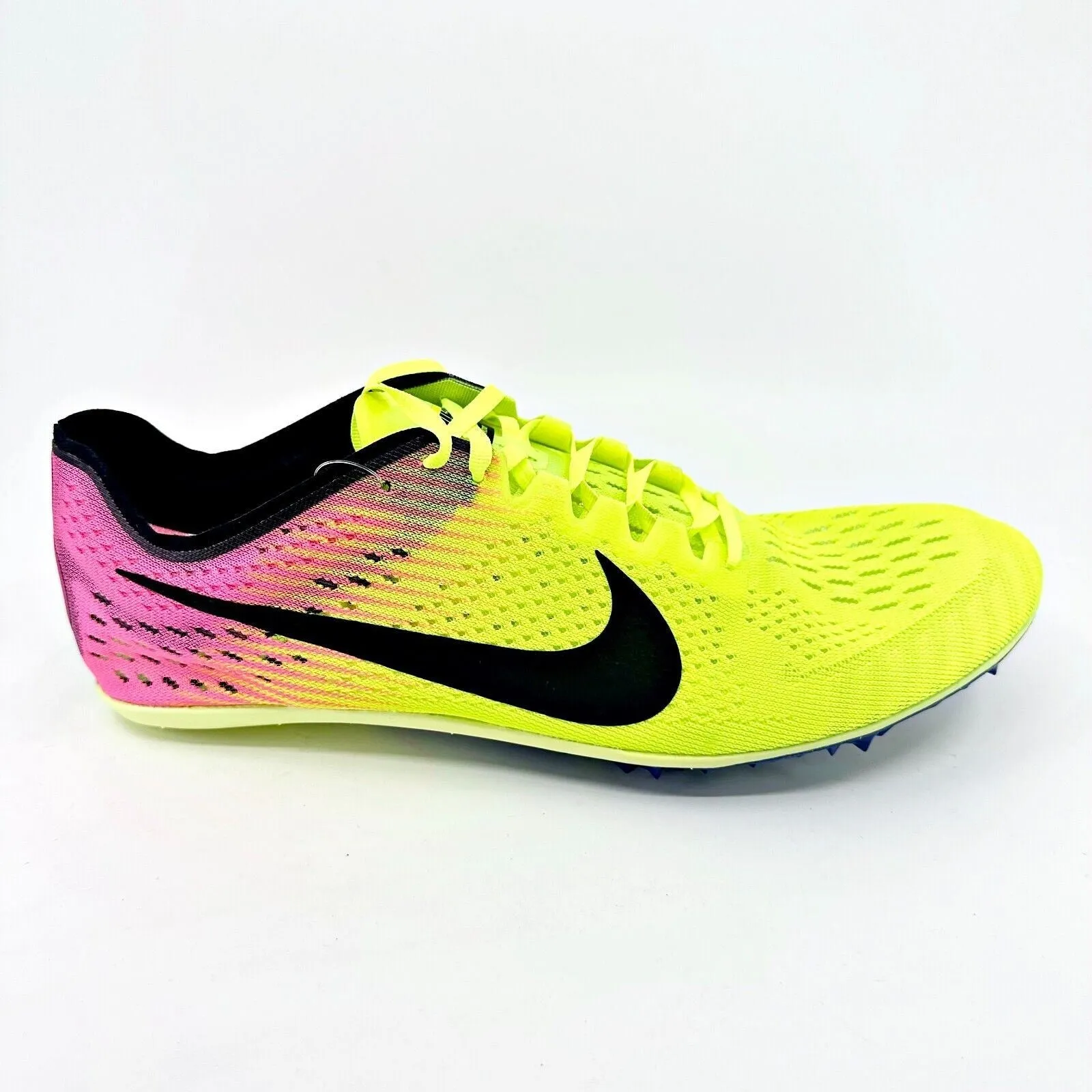 Nike Zoom Victory 3 OC Volt Pink Mens Track & Field Distance Running Shoes