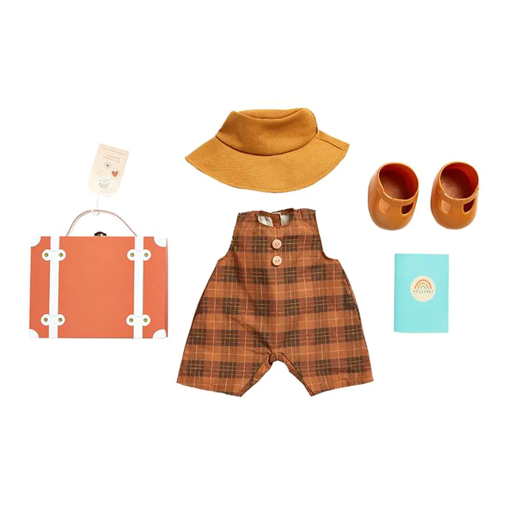 Olli Ella Dinkum Doll Travel Togs Set - Apricot