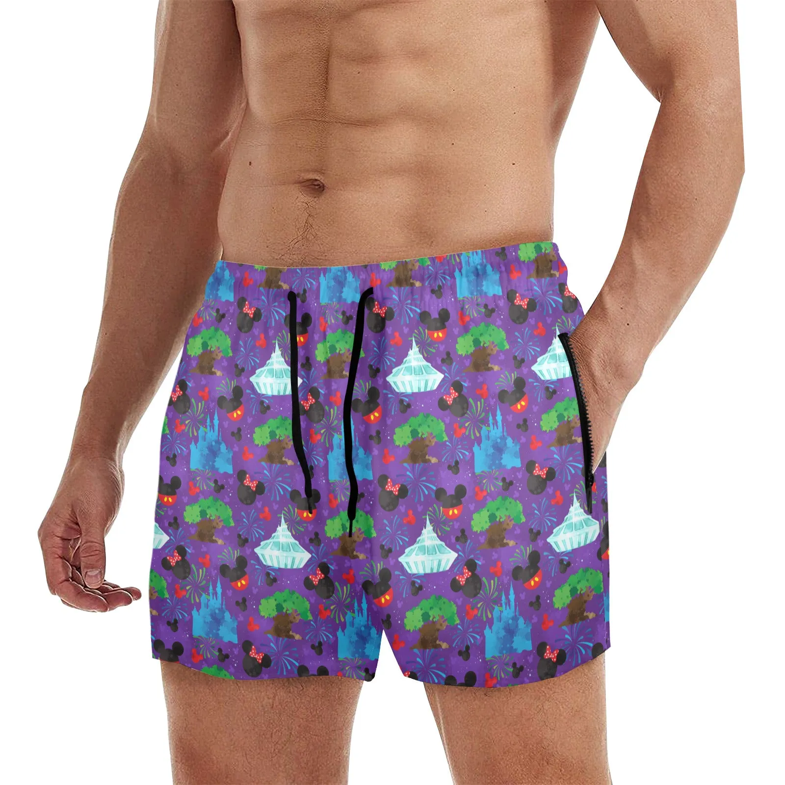 Park Hopper Fireworks Men's Quick Dry Athletic Shorts