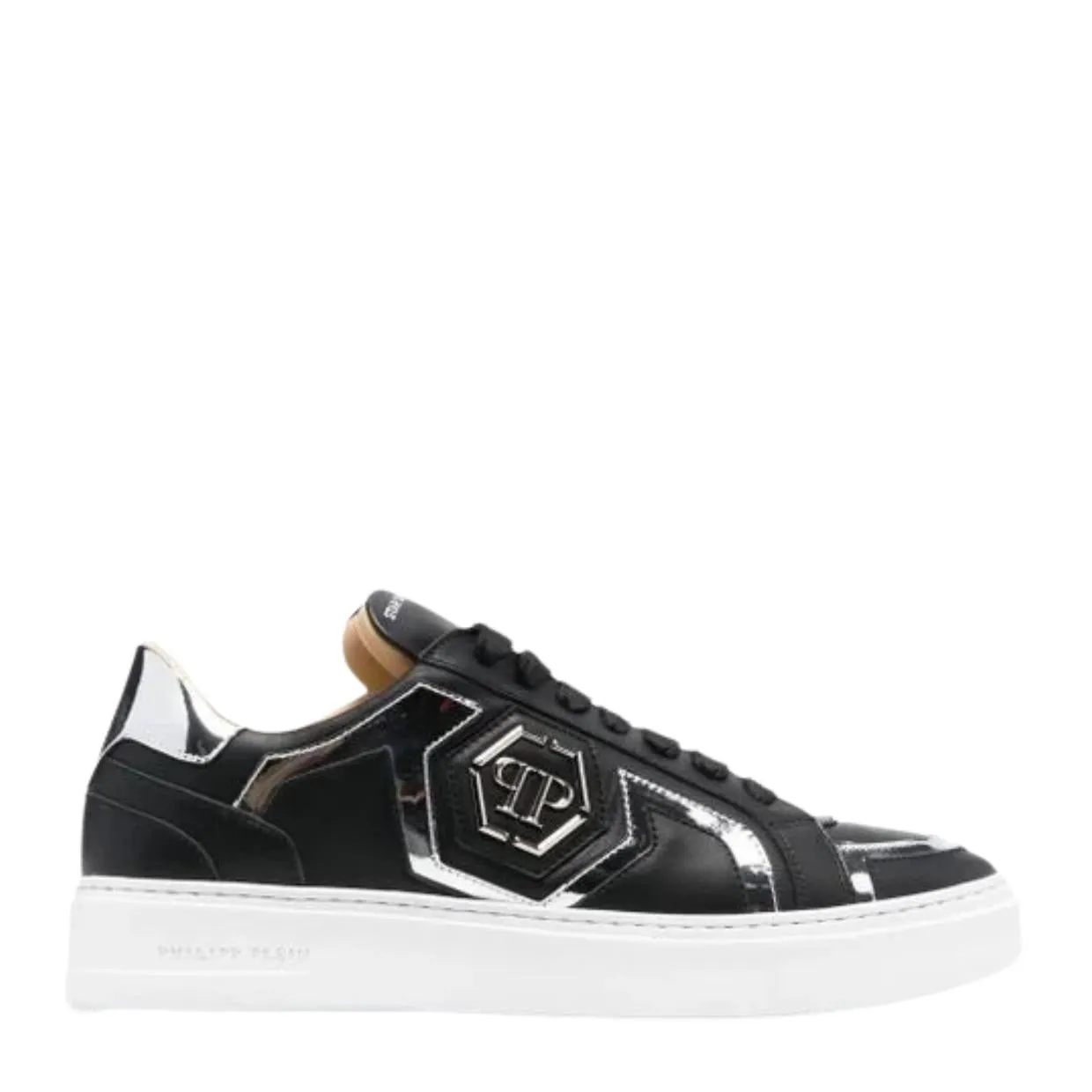 Philipp Plein Star Shooter Black/Silver Trainers