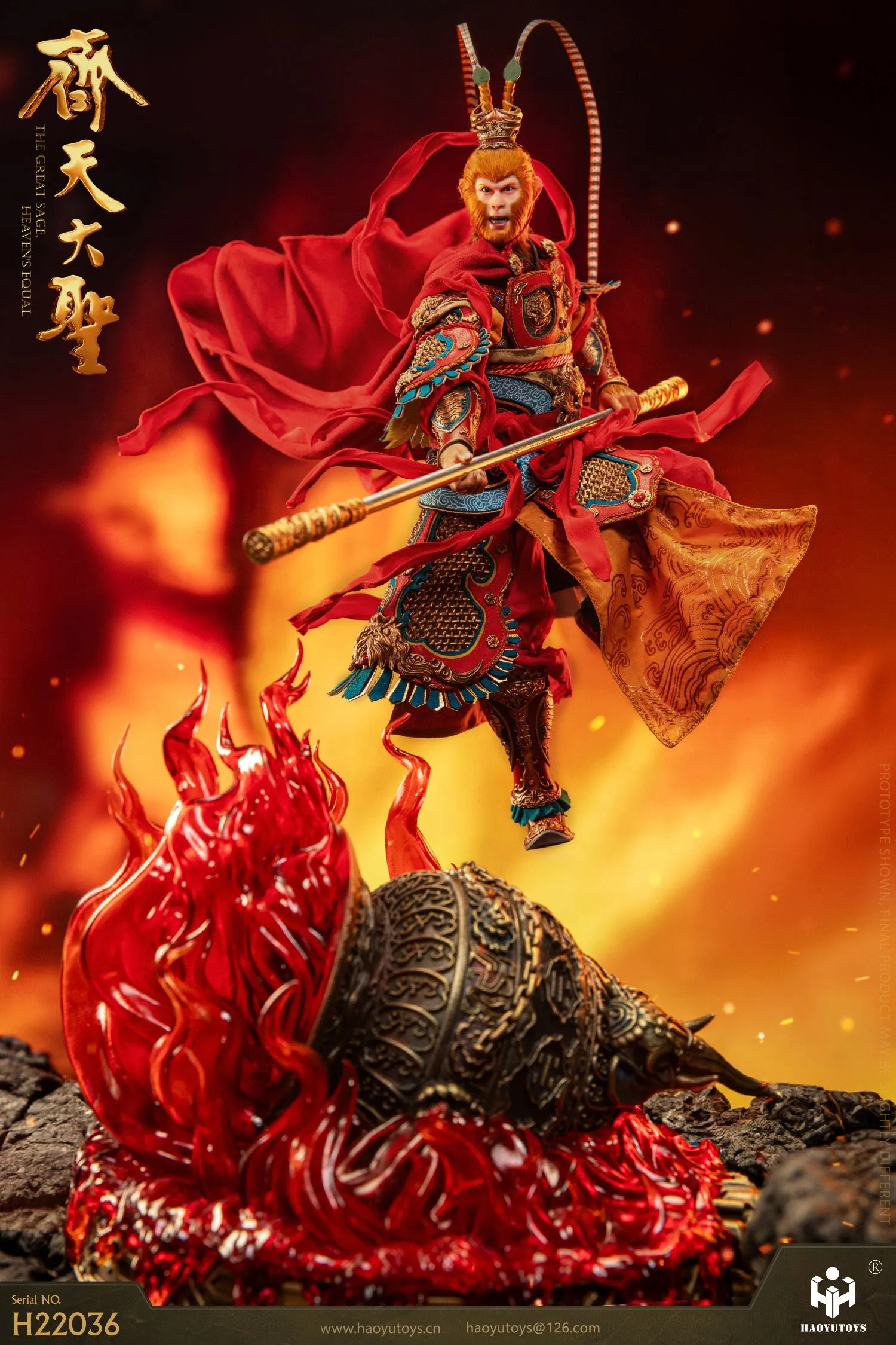 Pre-order 1/6 HAOYU TOYS H22036 Monkey King Tiangong Riot Version