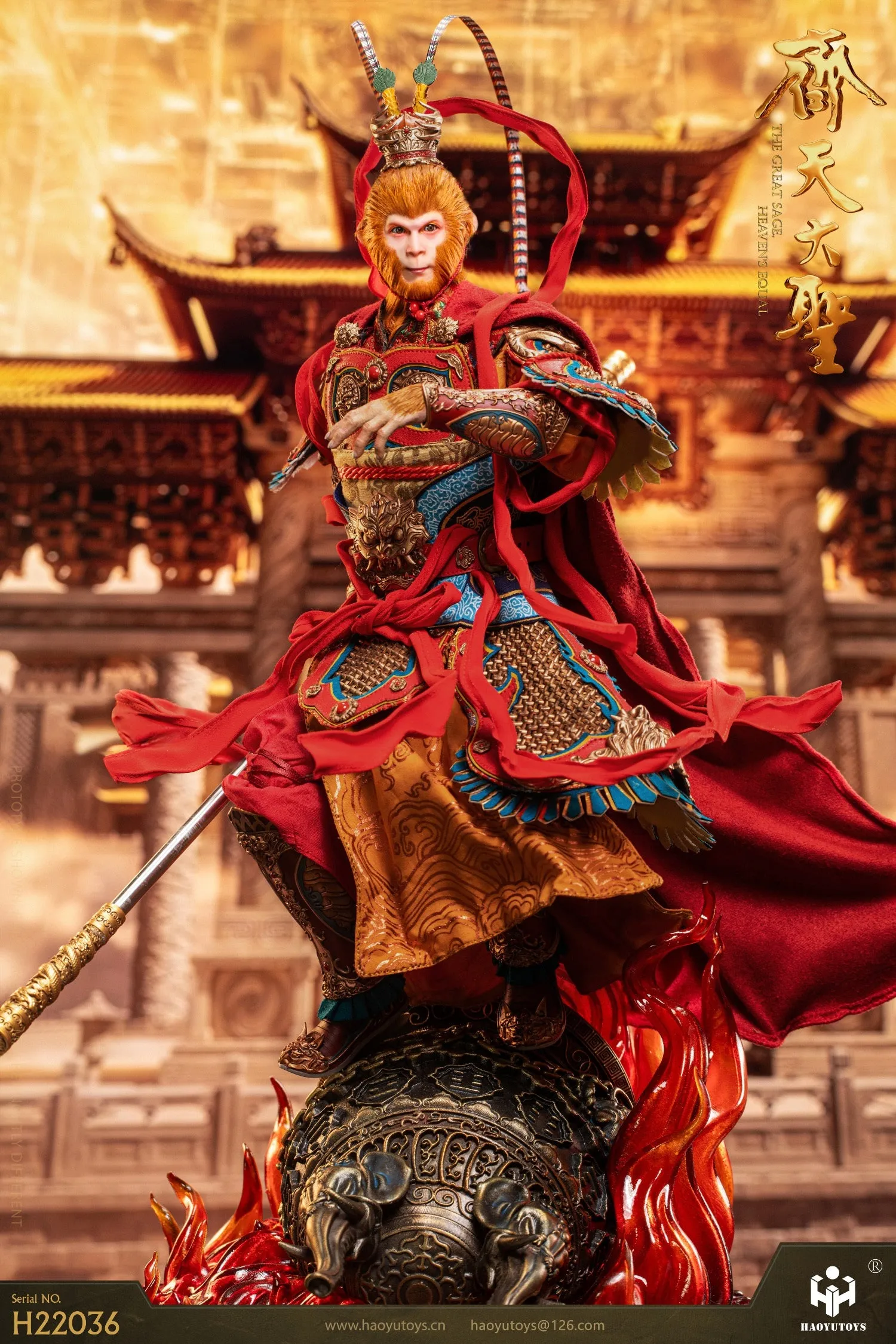 Pre-order 1/6 HAOYU TOYS H22036 Monkey King Tiangong Riot Version