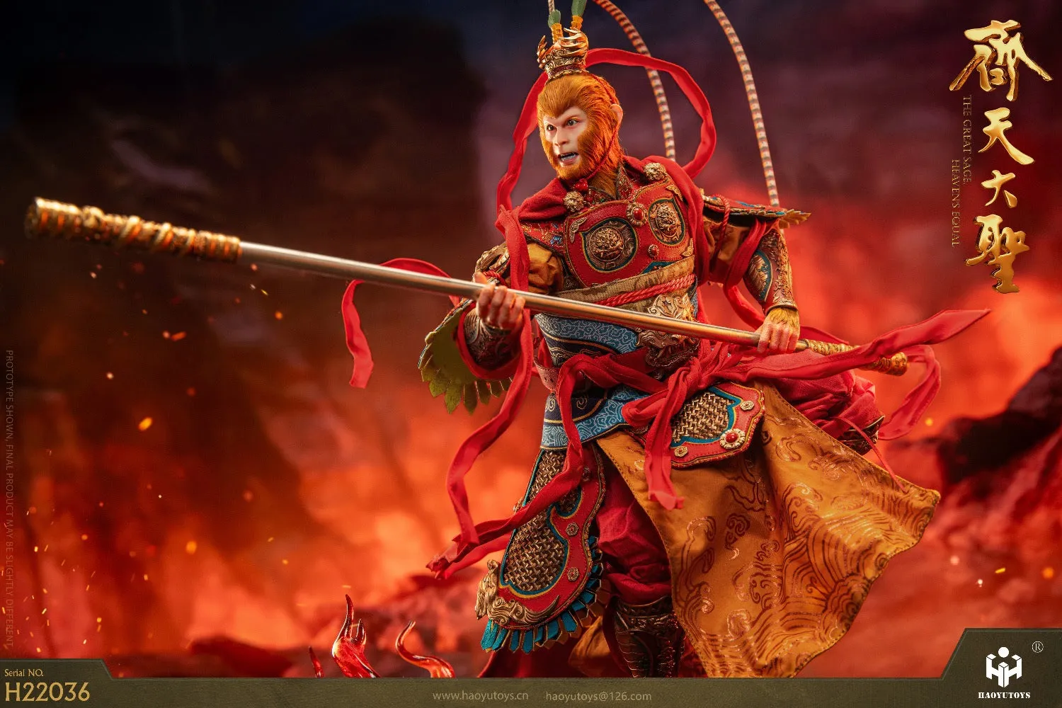 Pre-order 1/6 HAOYU TOYS H22036 Monkey King Tiangong Riot Version