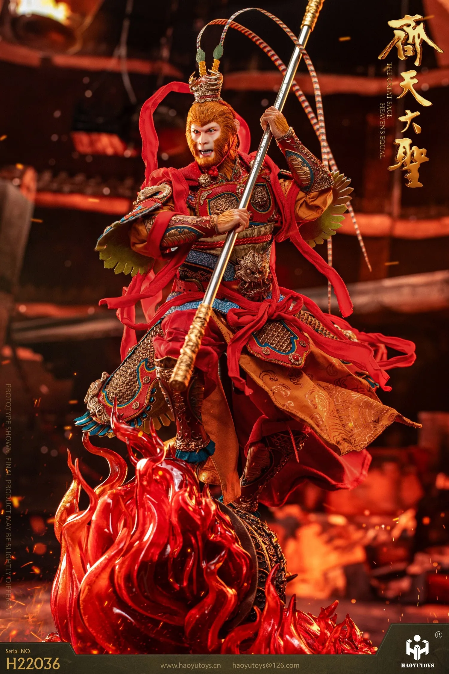 Pre-order 1/6 HAOYU TOYS H22036 Monkey King Tiangong Riot Version