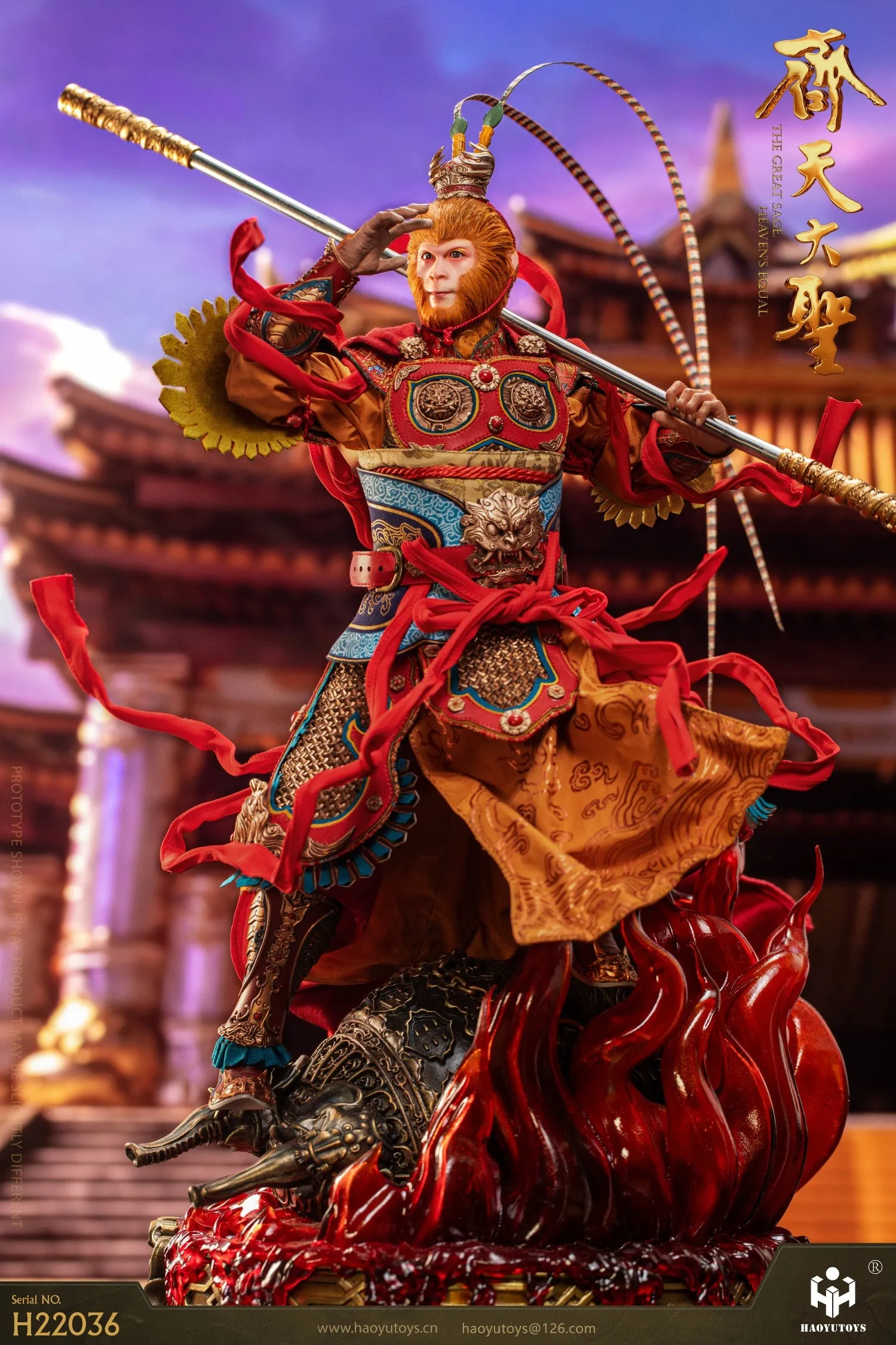 Pre-order 1/6 HAOYU TOYS H22036 Monkey King Tiangong Riot Version