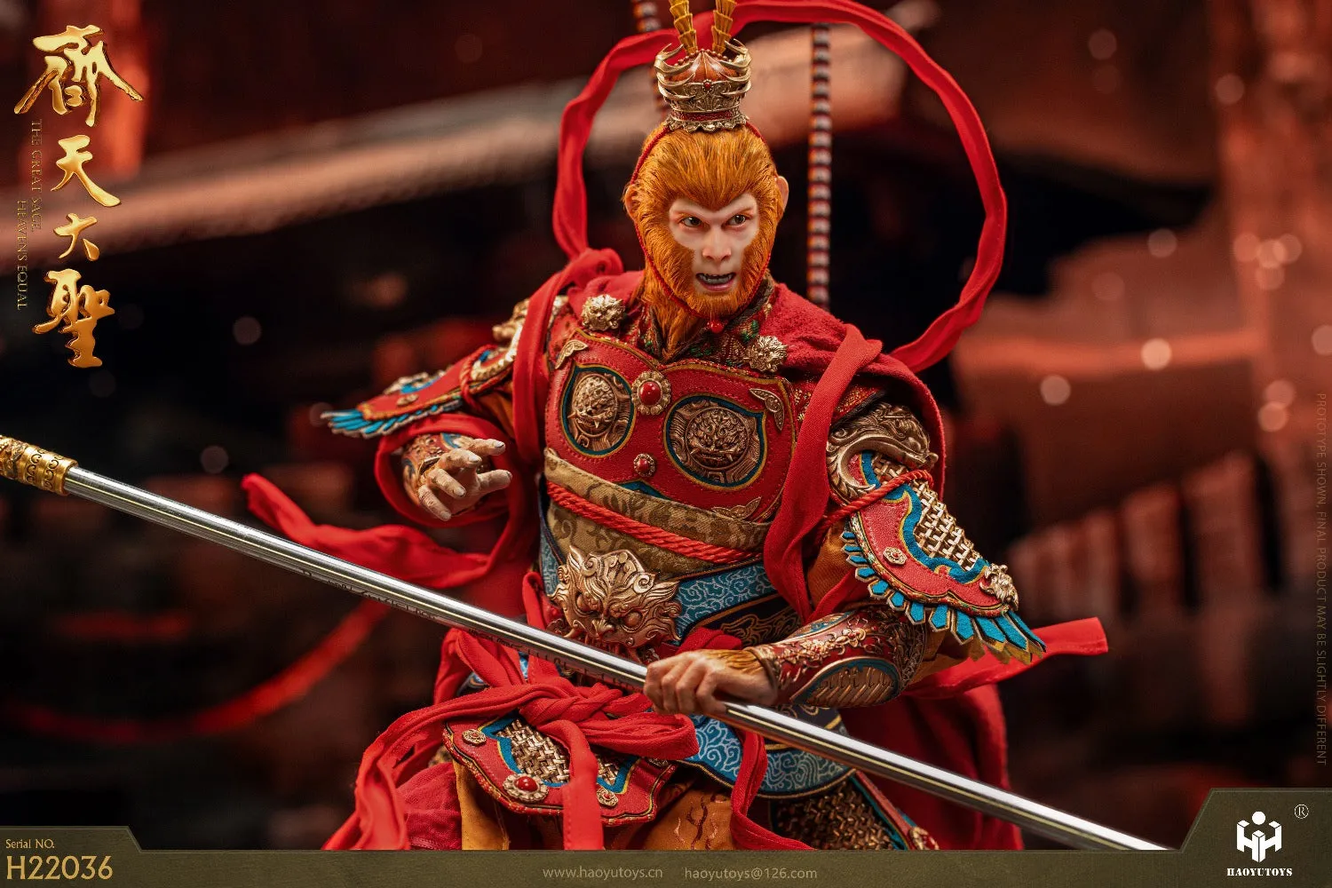 Pre-order 1/6 HAOYU TOYS H22036 Monkey King Tiangong Riot Version