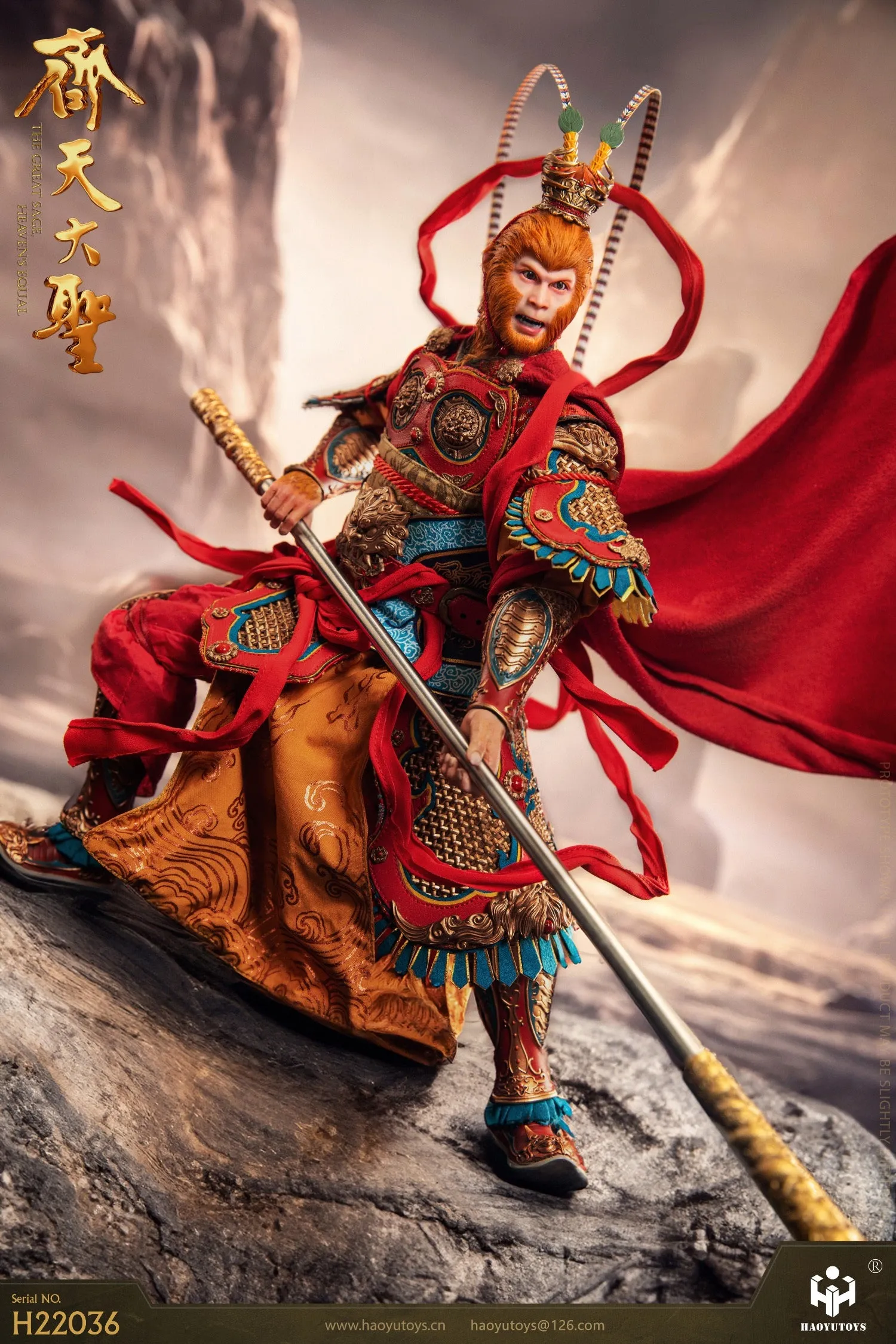 Pre-order 1/6 HAOYU TOYS H22036 Monkey King Tiangong Riot Version