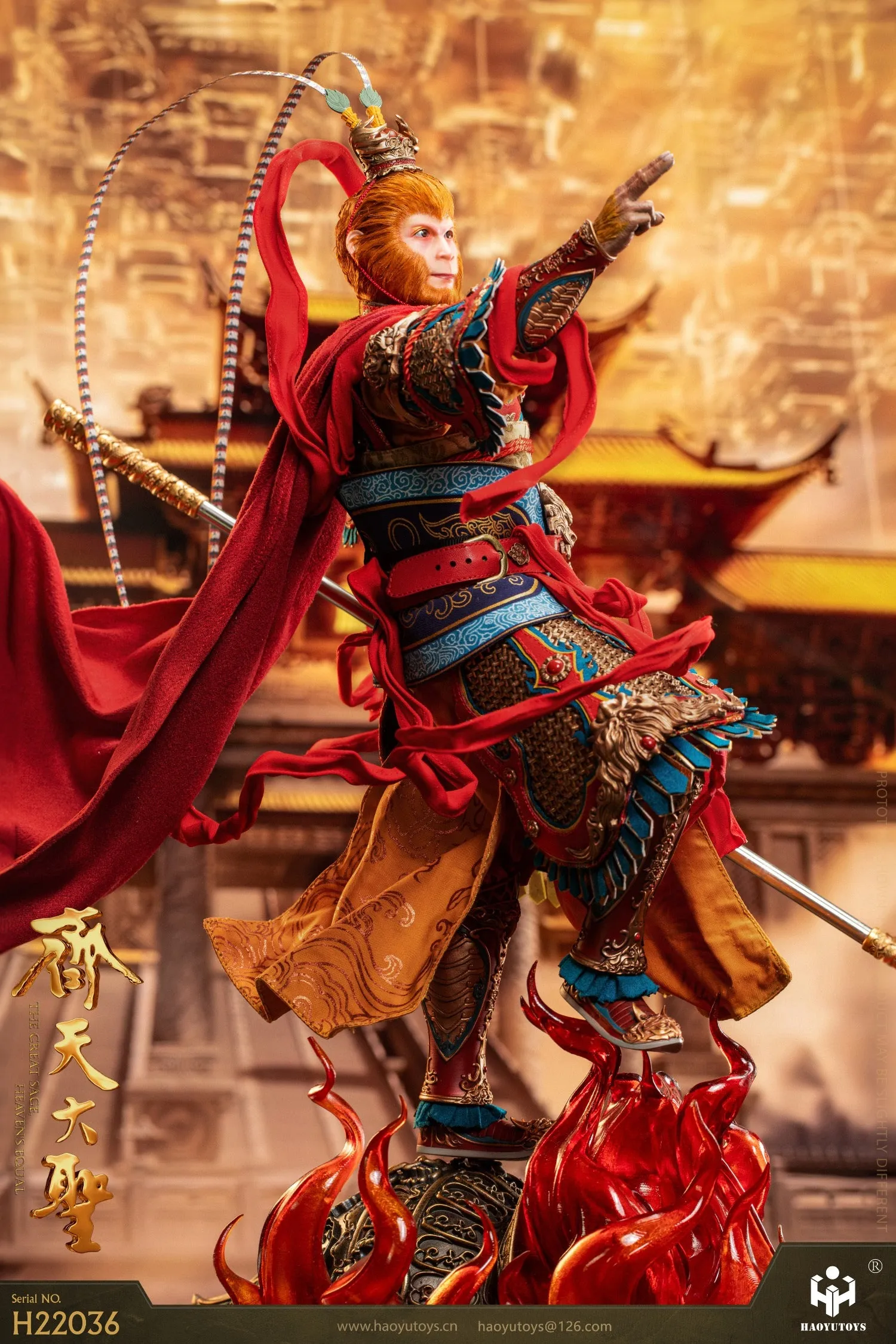 Pre-order 1/6 HAOYU TOYS H22036 Monkey King Tiangong Riot Version