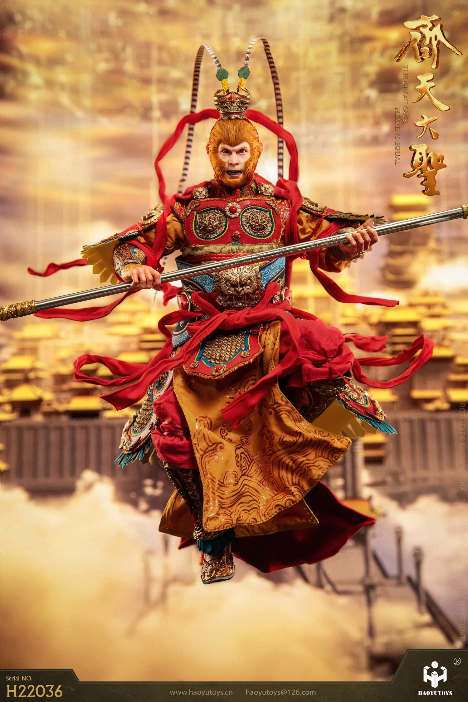 Pre-order 1/6 HAOYU TOYS H22036 Monkey King Tiangong Riot Version