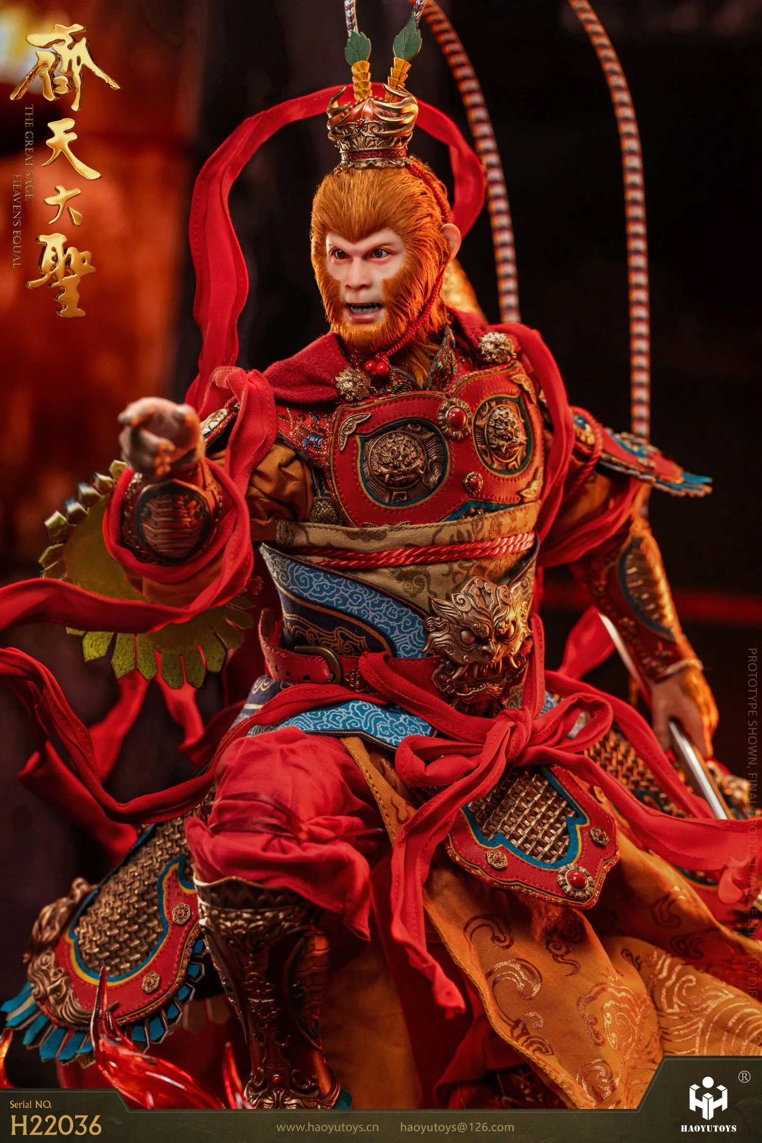 Pre-order 1/6 HAOYU TOYS H22036 Monkey King Tiangong Riot Version