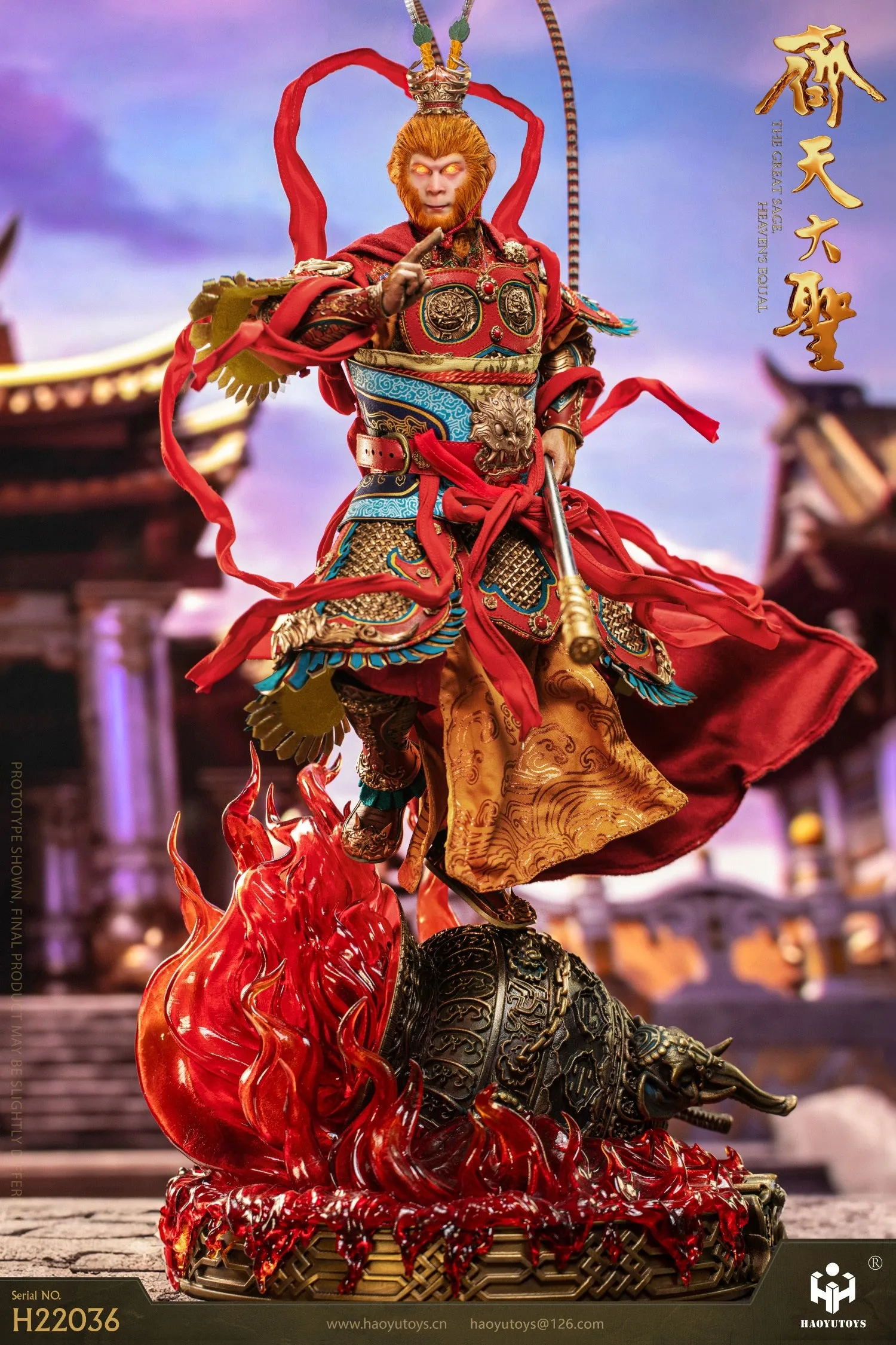 Pre-order 1/6 HAOYU TOYS H22036 Monkey King Tiangong Riot Version