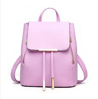 Quality Synthetic Leather Mochila Escolar School Bags for Teenage Girls