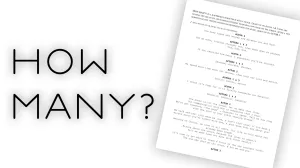 "How Many?" Script