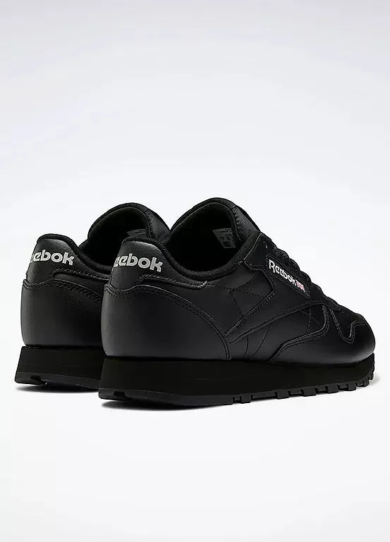 Reebok Classic Leather Womens Running Trainers -Black