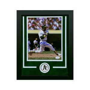 Reggie Jackson Hand Signed & Framed 8x10 Oakland A's Baseball Photo