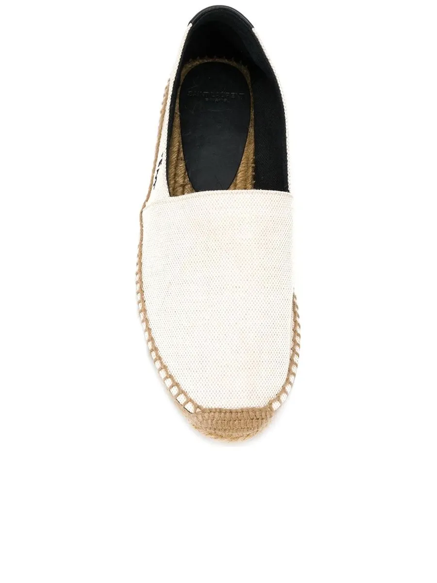 Saint Laurent Embroidered Espadrilles in Canvas