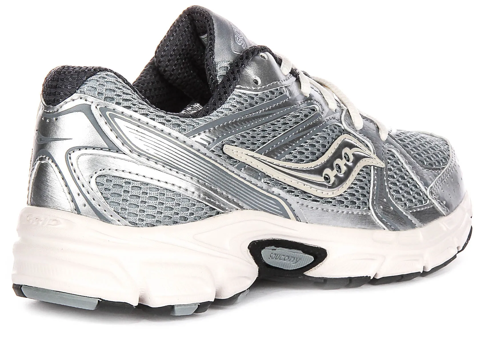 Saucony Ride Millennium In Silver white For Women