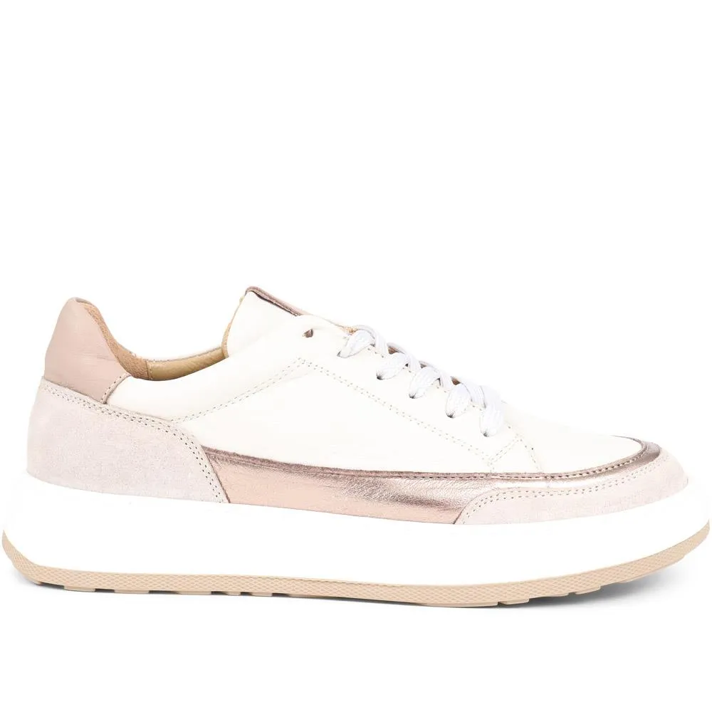 Scarlette Leather Trainers - SCARLETTE / 324 600