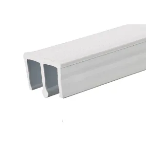 Showcase Upper Track for Sliding Glass or Wood Door Panels - For 3/16" Thick Material