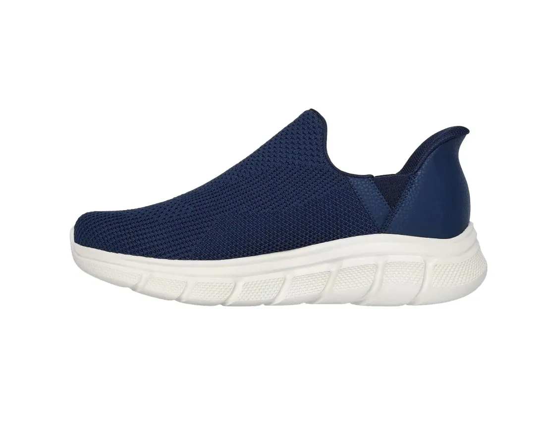 Skechers Mens Trainer Slip-Ins Bobs B Flex Resilient Edge Navy