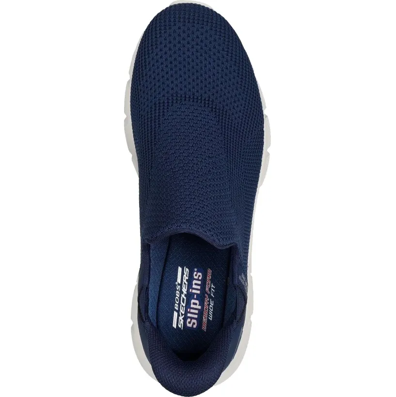 Skechers Mens Trainer Slip-Ins Bobs B Flex Resilient Edge Navy