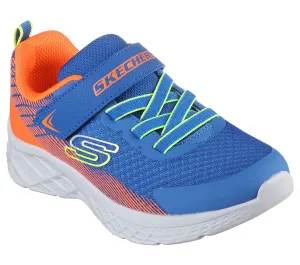 Skechers Microspec II Zovrix Boys Royal Blue Orange Trainer