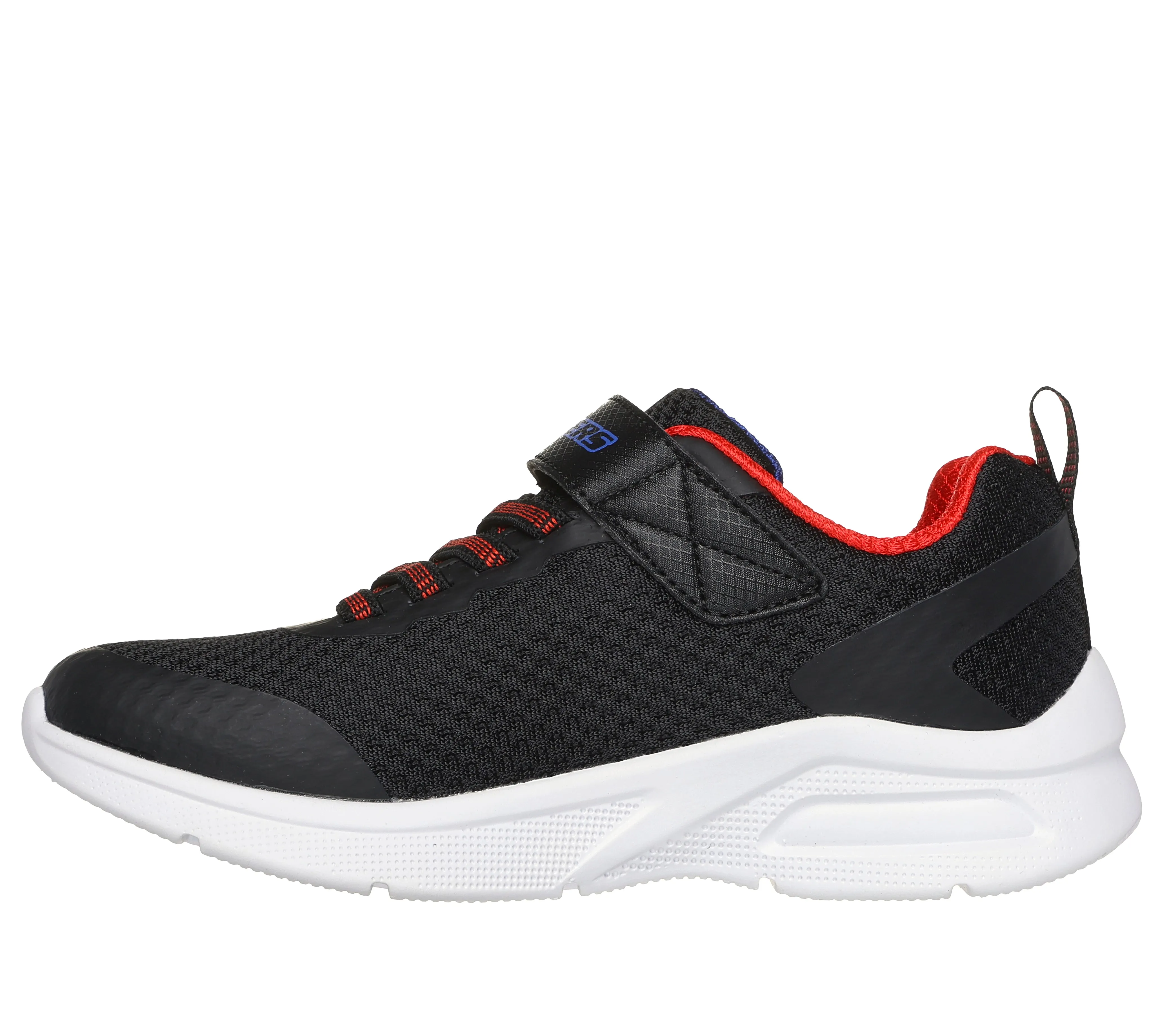 Skechers Microspec Max Vaptix 2 Boys Black Red Blue Trainer