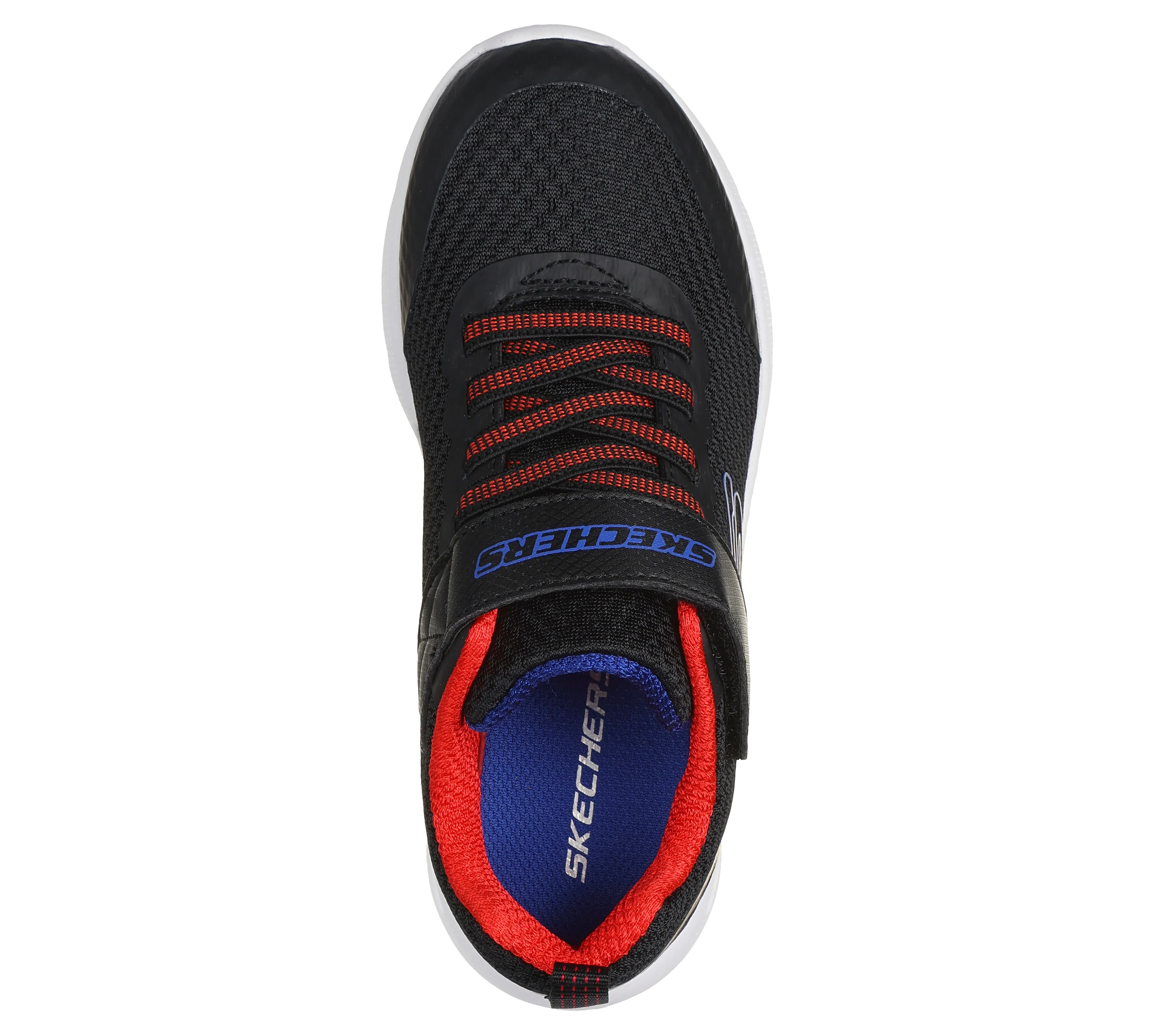 Skechers Microspec Max Vaptix 2 Boys Black Red Blue Trainer