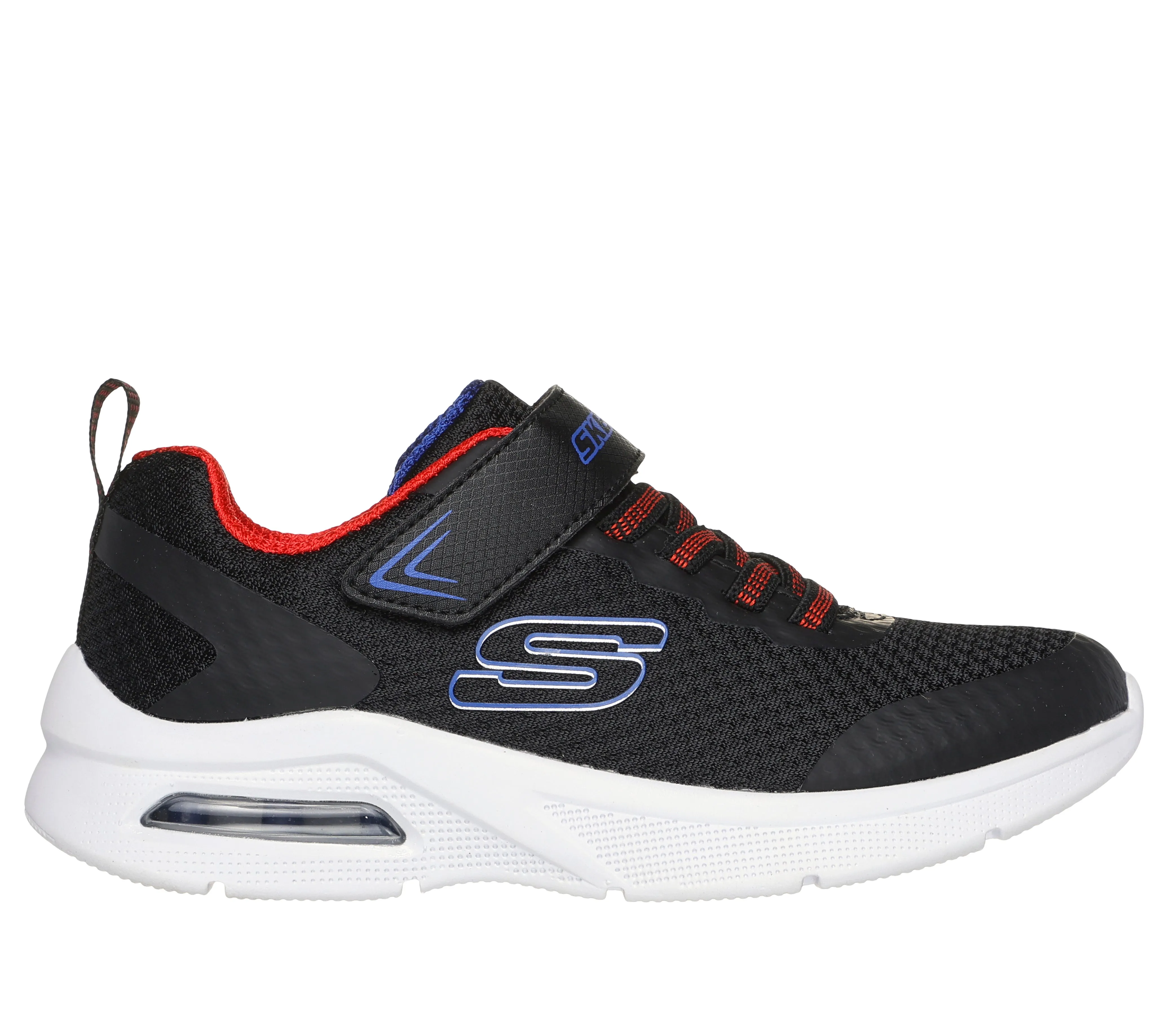 Skechers Microspec Max Vaptix 2 Boys Black Red Blue Trainer