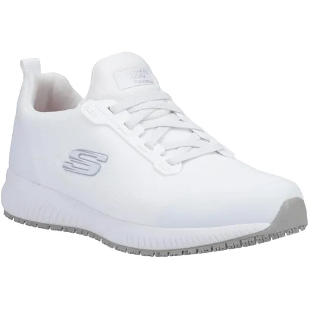 Skechers Slip Resistant Squad Myton Trainers White 42 - BA157-42