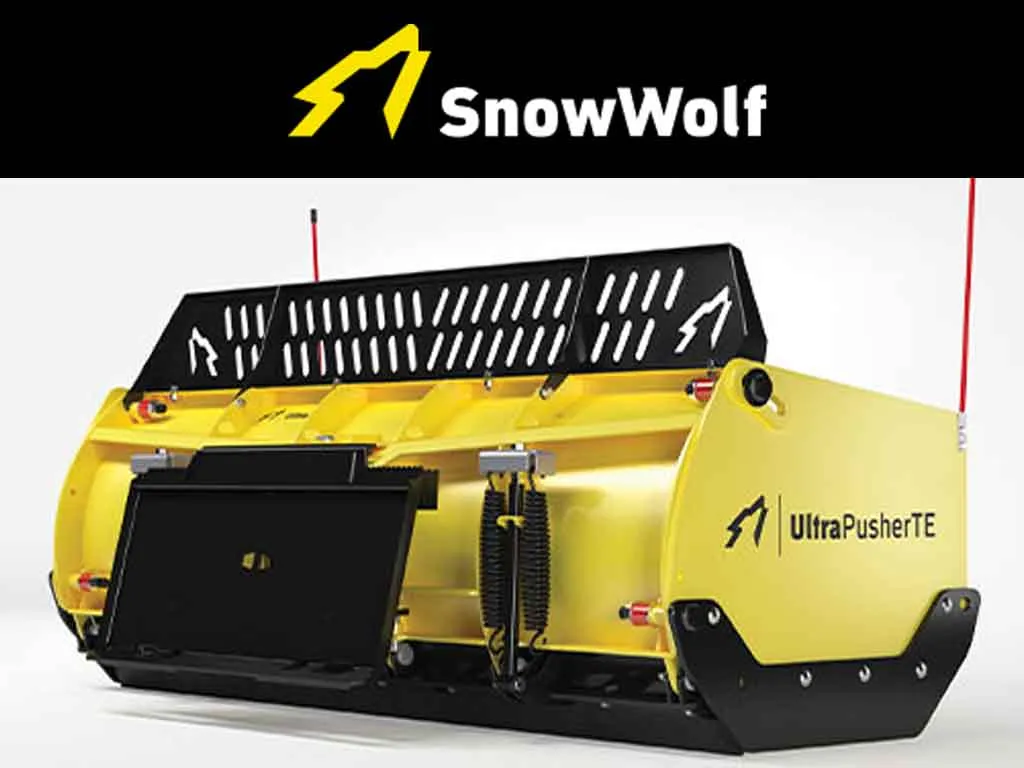 SNOW WOLF Ultra Pusher TE for wheel loaders