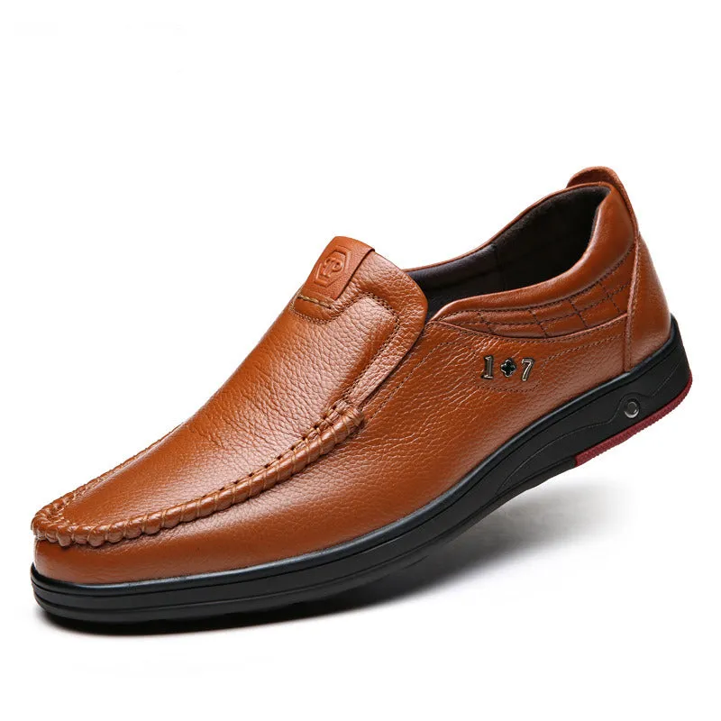 Soft leather men's shoes Men's business formal leather shoes; Men's dress shoes; men's slip on casual shoes