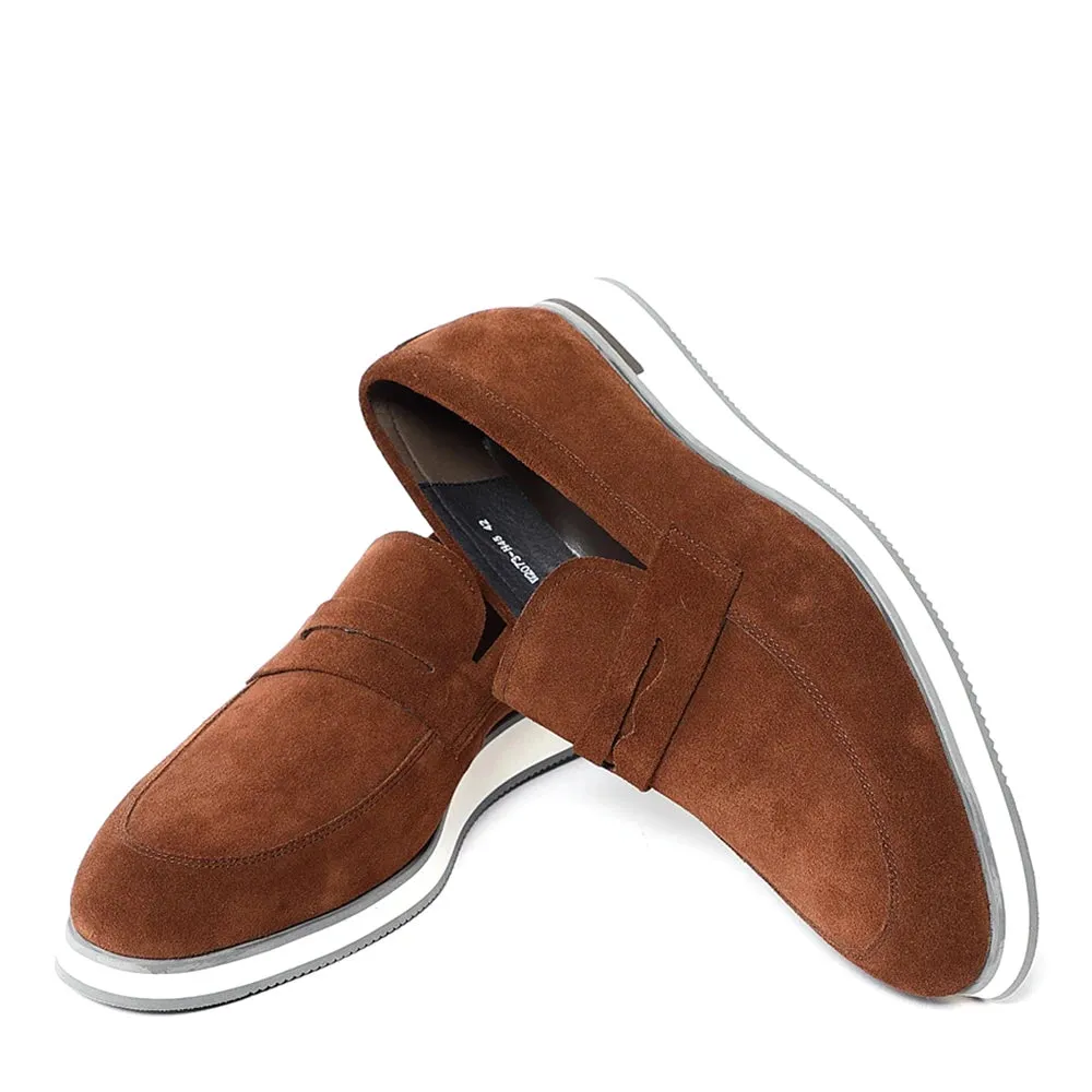 Solid Cow Suede Classic Loafers