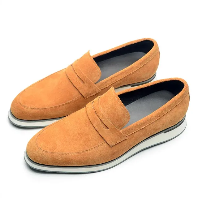 Solid Cow Suede Classic Loafers