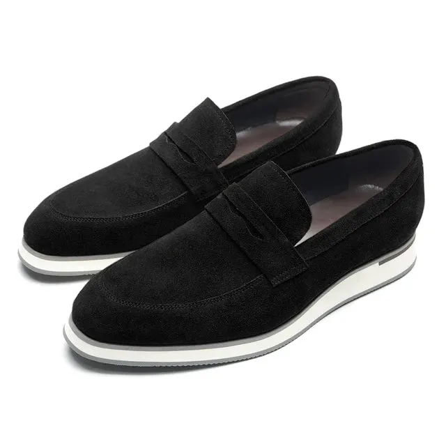 Solid Cow Suede Classic Loafers