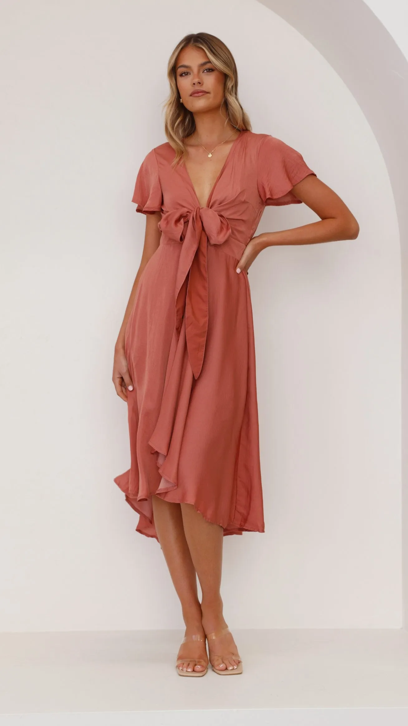 Sunny Daze Dress - Baked Rose