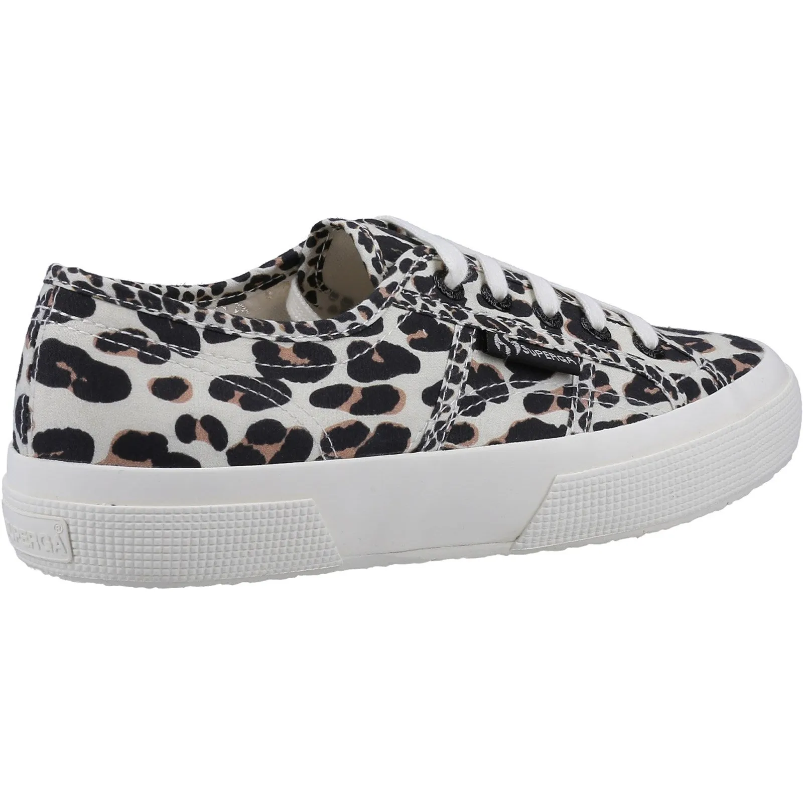 Superga 2750 Light Leopard Print Womens Beige Trainer Shoe