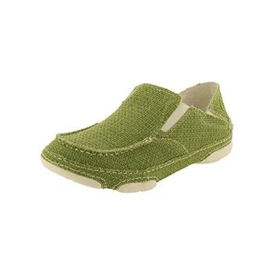 TONY LAMA WOMEN'S LIME CANVAS MOC