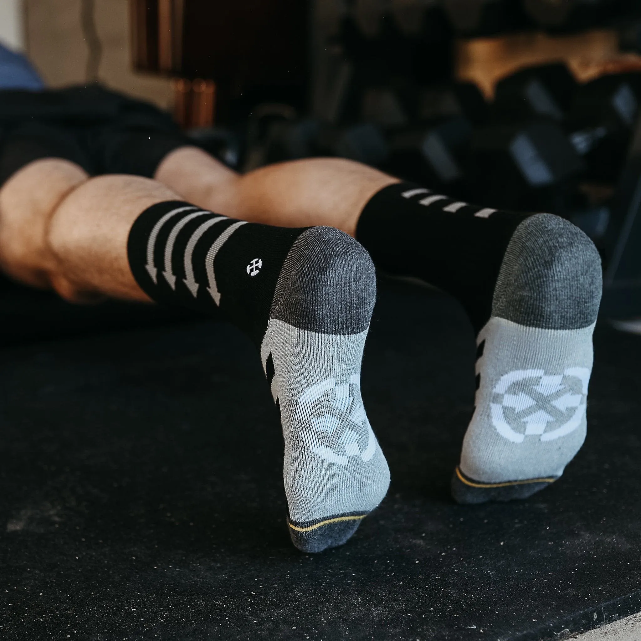 Training Black Crew Socks