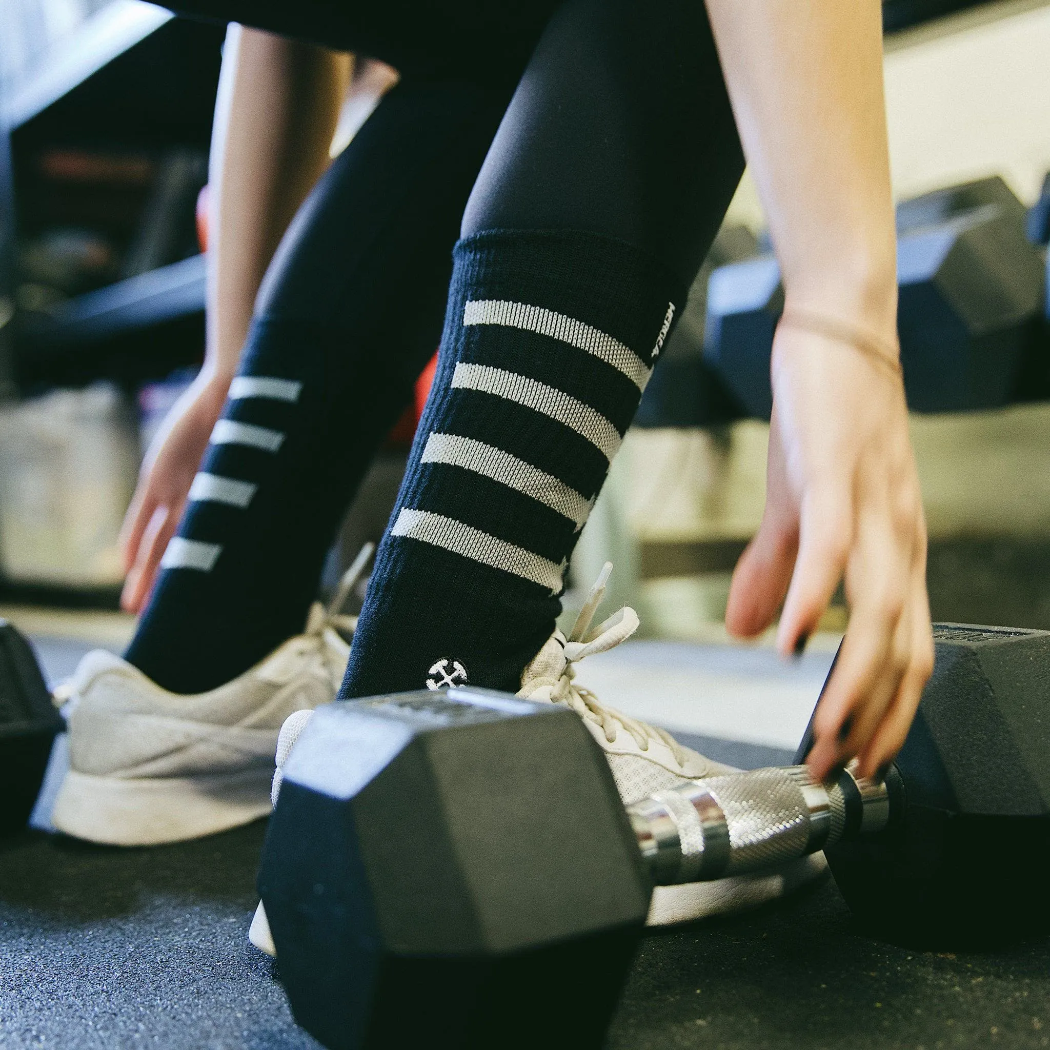 Training Black Crew Socks